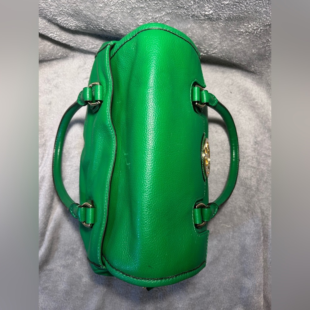 Michael Kors Margo Front Flap Kelly Green Satchel - Picture 10 of 16